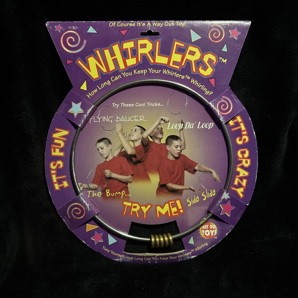 Vintage 1997 Way Out Toys Whirlers Crazy Hoop
